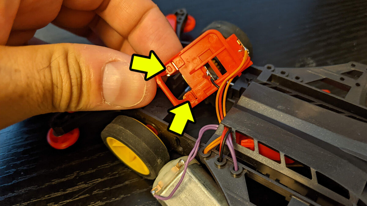 電池とモーターの接続を切り離す