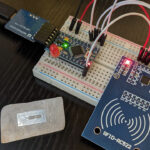 RFID-RC522ボードとArduino Pro Miniの配線写真